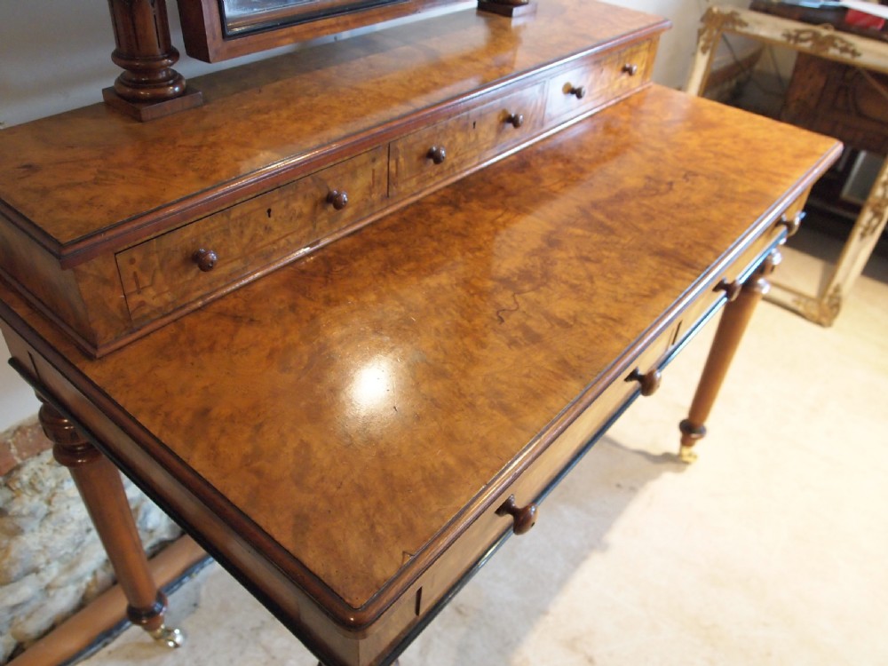 Dressing table Marsh and Jones Burr Walnut attri to Charles Bevan c1865 View V