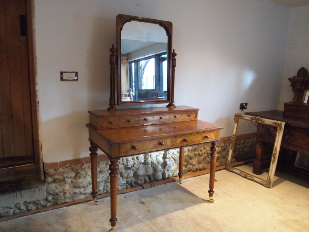 Dressing table Marsh and Jones Burr Walnut attri to Charles Bevan c1865 View IX