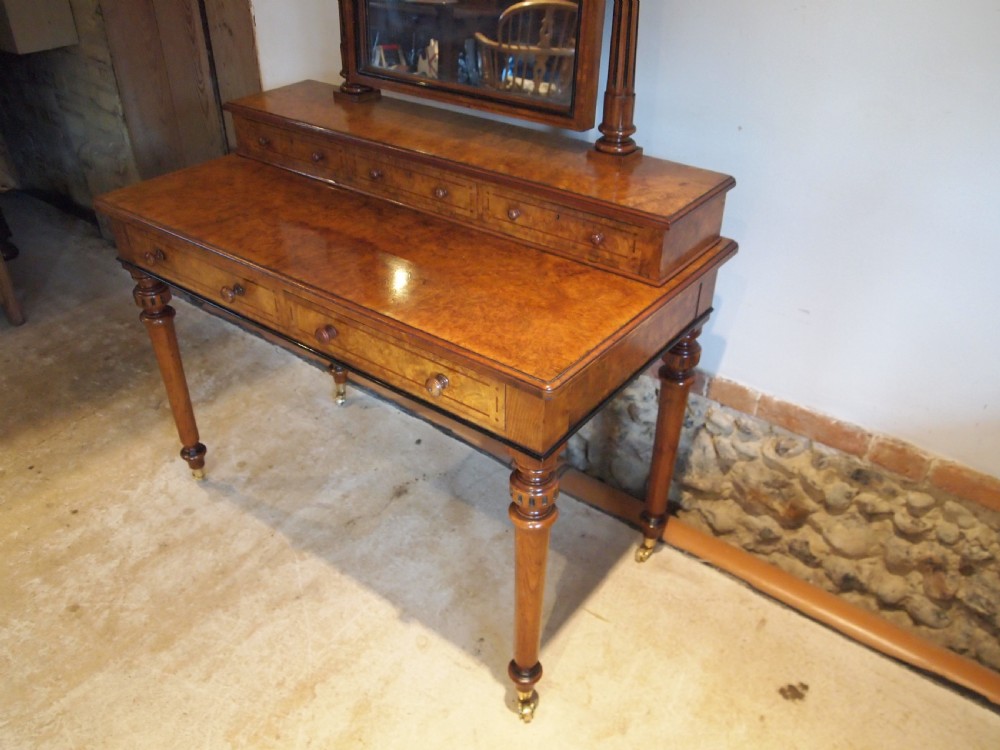 Dressing table Marsh and Jones Burr Walnut attri to Charles Bevan c1865 View XII