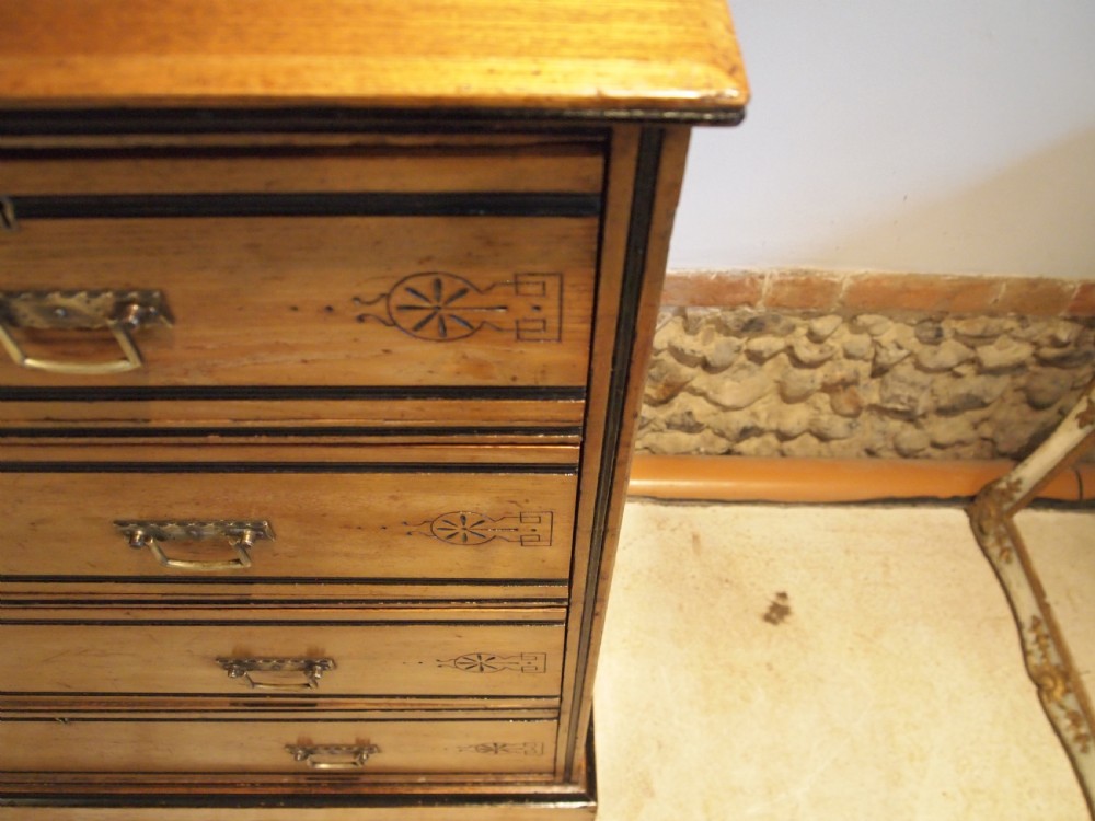 Chest of drawers Arts and Crafts Victorian Ash c1870 View IV