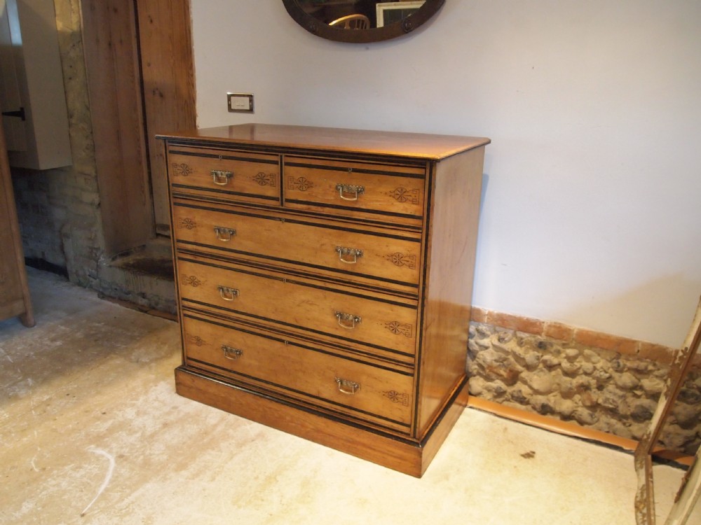 Chest of drawers Arts and Crafts Victorian Ash c1870 View VII