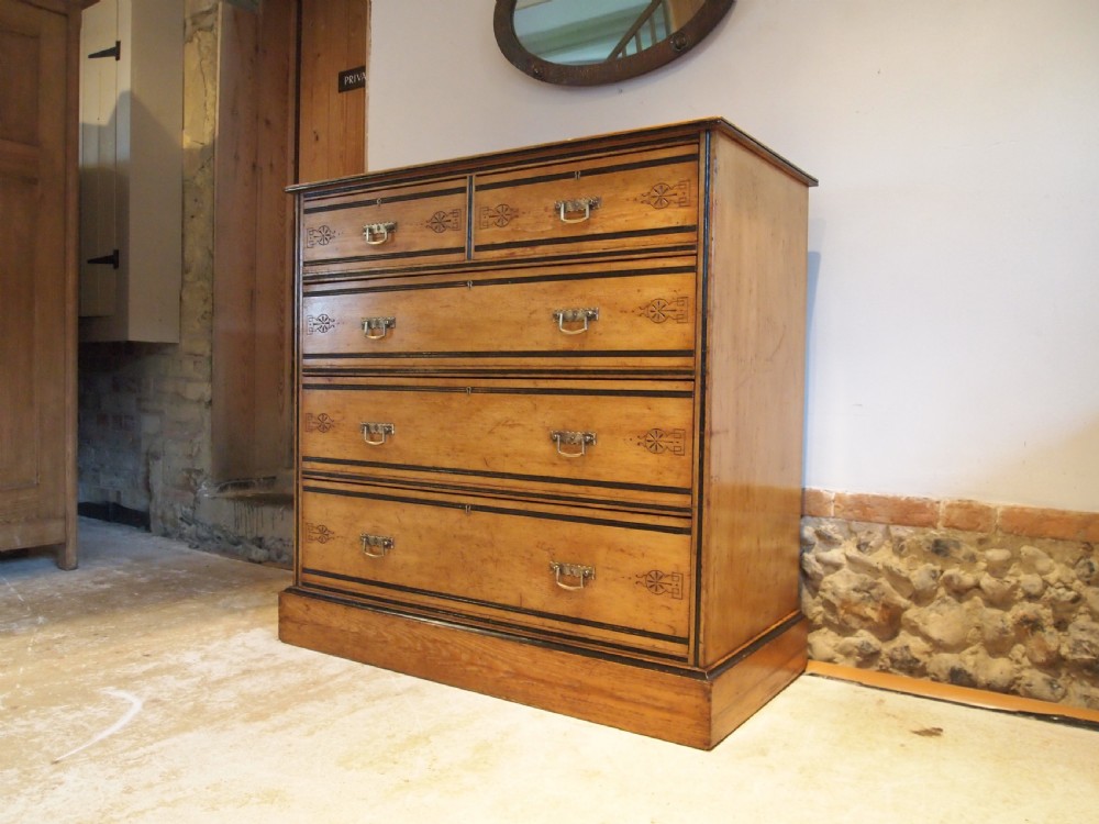 Chest of drawers Arts and Crafts Victorian Ash c1870 View VIII