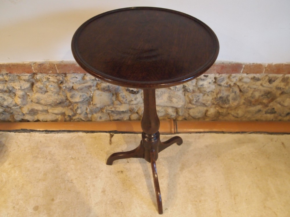 Table stunning George III Oak side wine hall tilt top c1770 View II