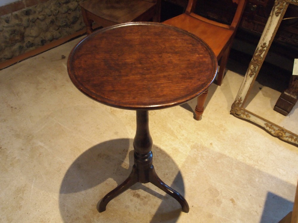 Table stunning George III Oak side wine hall tilt top c1770 View XII