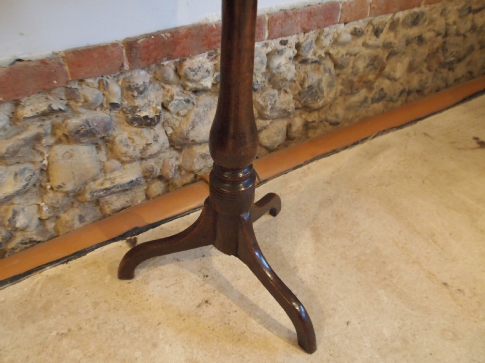 Table stunning George III Oak side wine hall tilt top c1770 View XIV