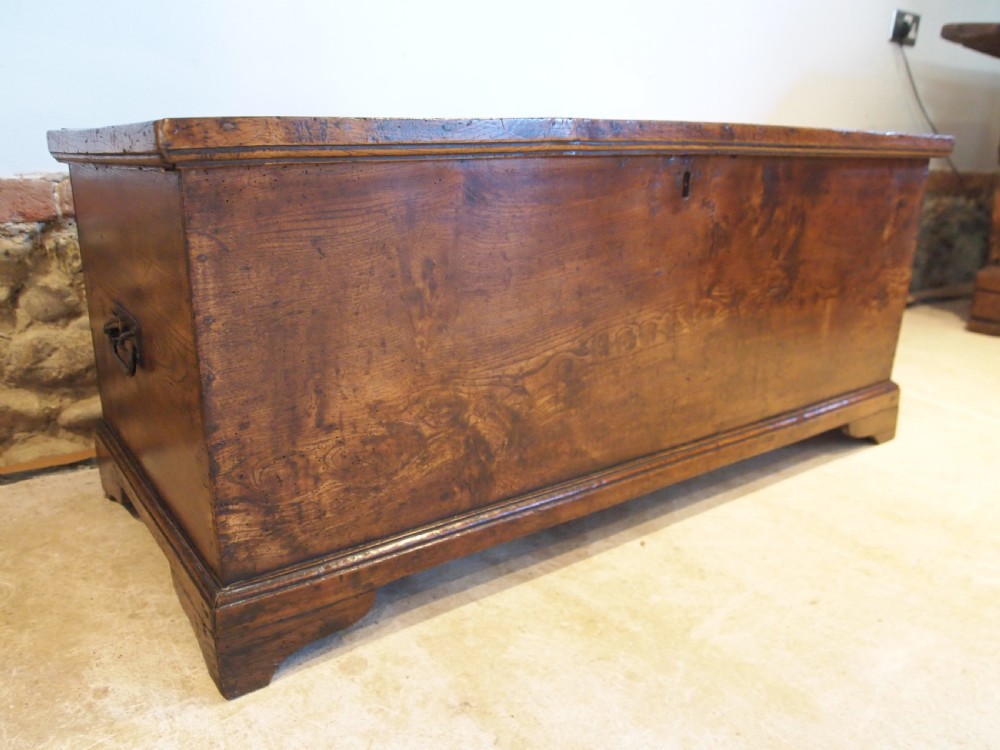 Chest Trunk Coffer Elm Stunning George III c1790 View V