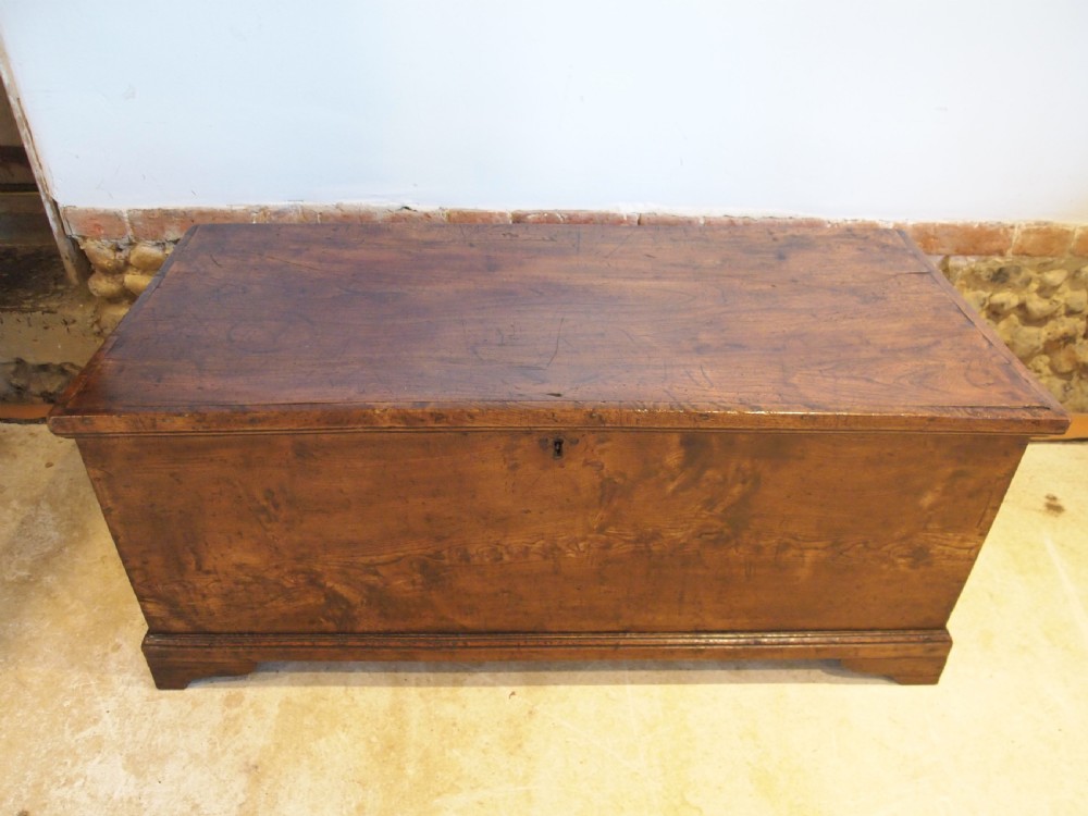 Chest Trunk Coffer Elm Stunning George III c1790 View VIII