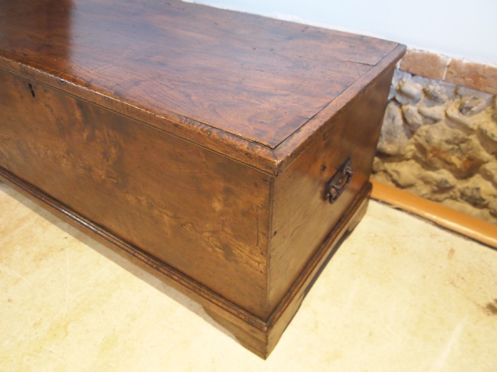 Chest Trunk Coffer Elm Stunning George III c1790 View IX