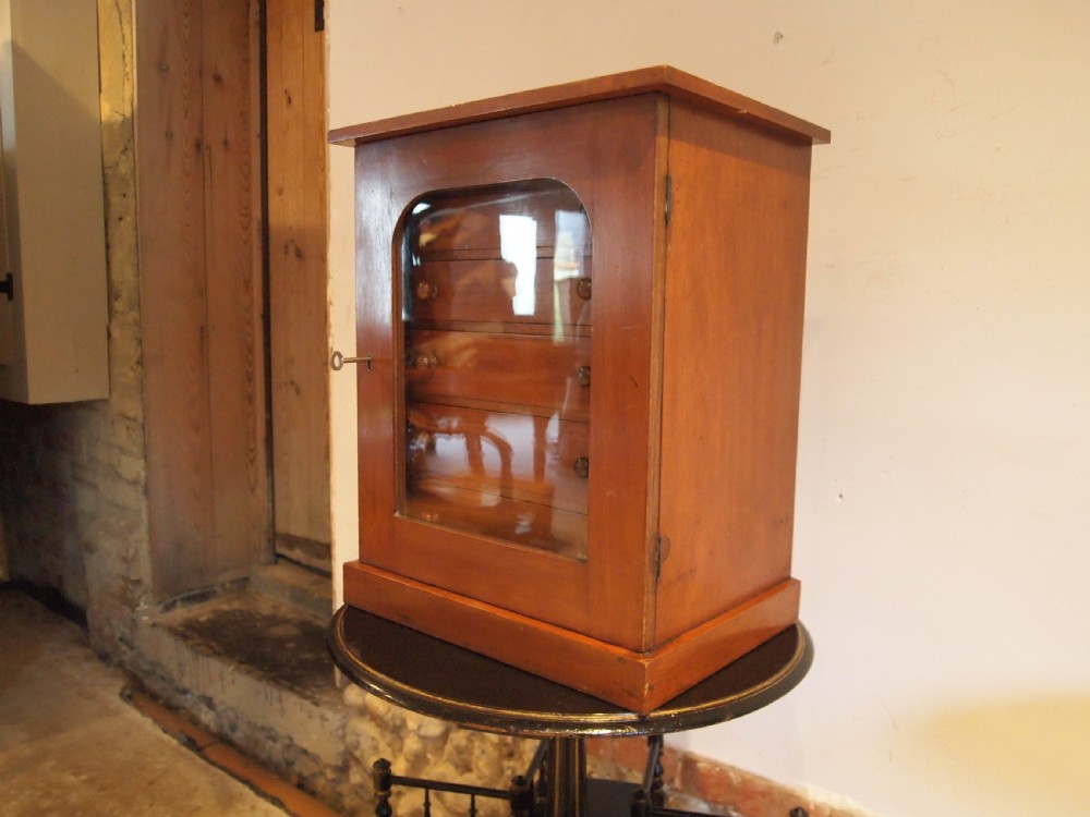 Very Rare James Gardner Collectors chest of drawers Mahogany c1890 View XI