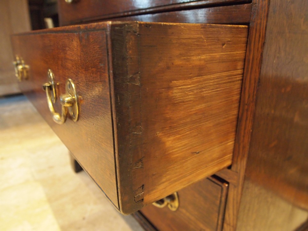 Rare Chest of drawers linen press Elm George III small c1780 View VI