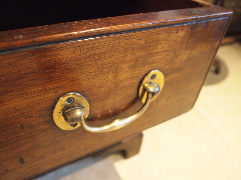 Rare Chest of drawers linen press Elm George III small c1780 View X