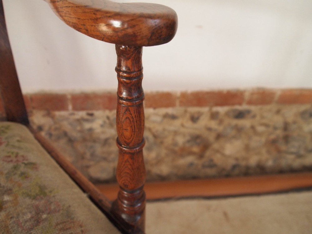 Chair superb George III Elm Chippendale period c1770 View XI