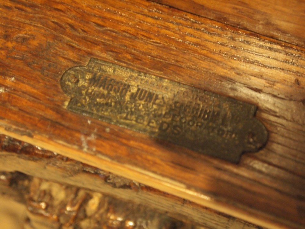 Table rare Arts and Crafts Oak Marsh, Jones and Cribb c1900 View II