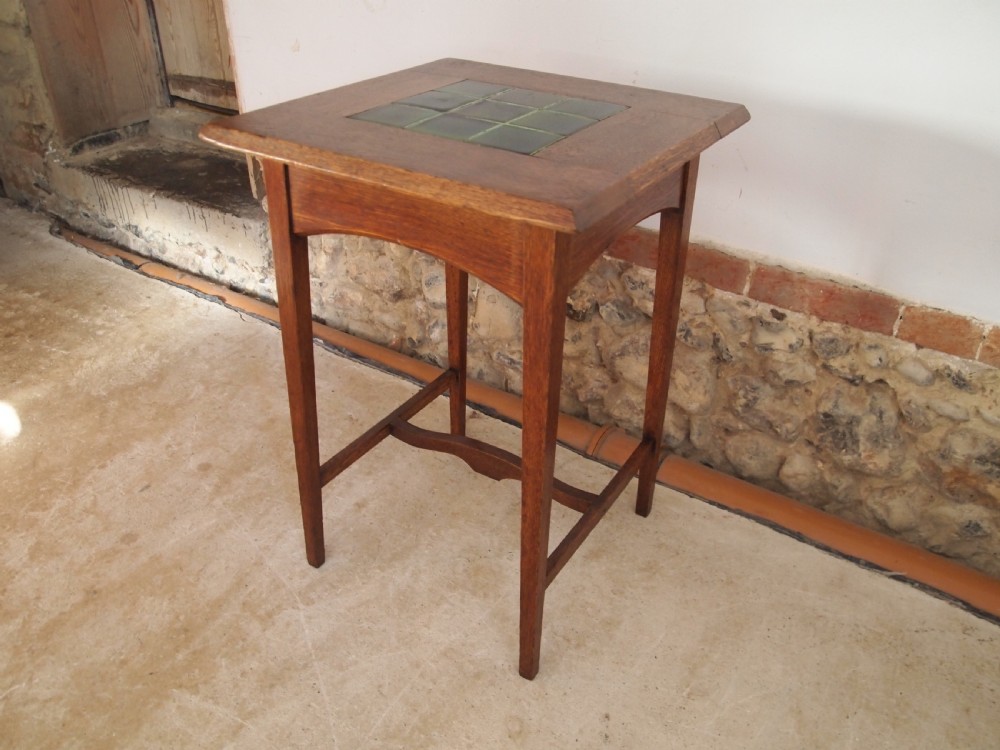 Table rare Arts and Crafts Oak Marsh, Jones and Cribb c1900 View V