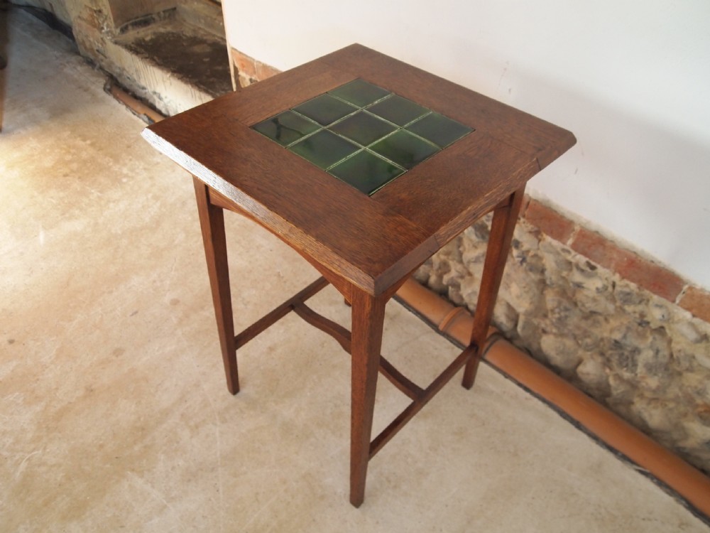 Table rare Arts and Crafts Oak Marsh, Jones and Cribb c1900 View VII