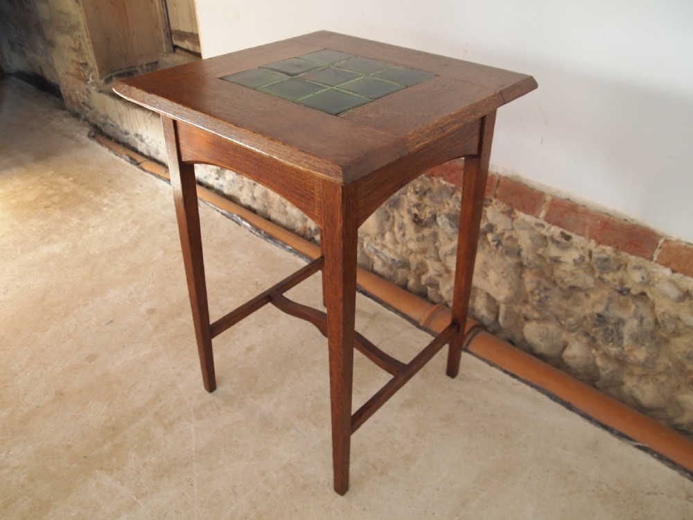 Table rare Arts and Crafts Oak Marsh, Jones and Cribb c1900 View VIII