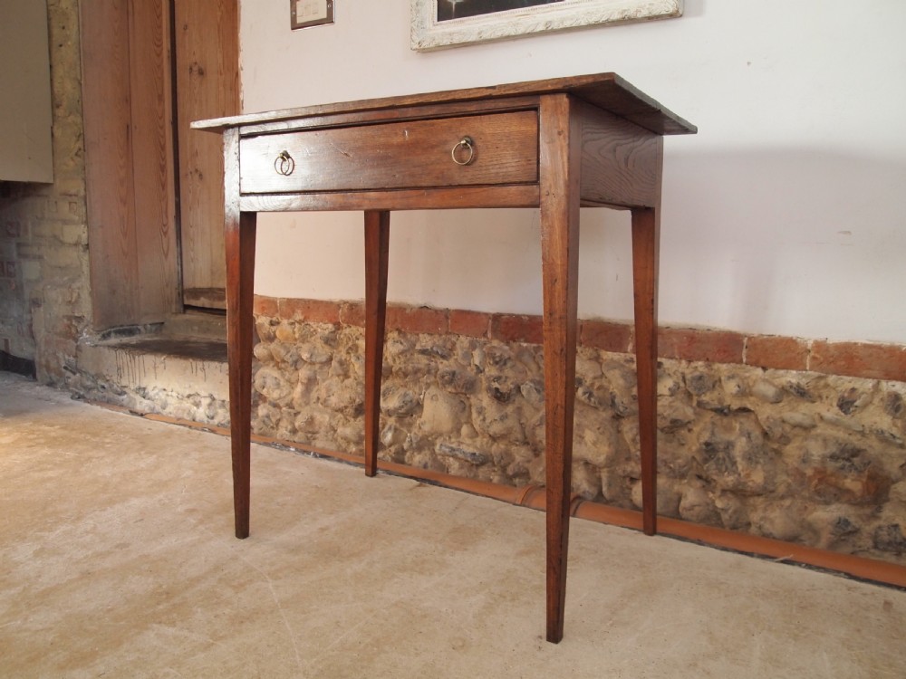 Table side low boy hall lamp console George III Elm c1800 View II