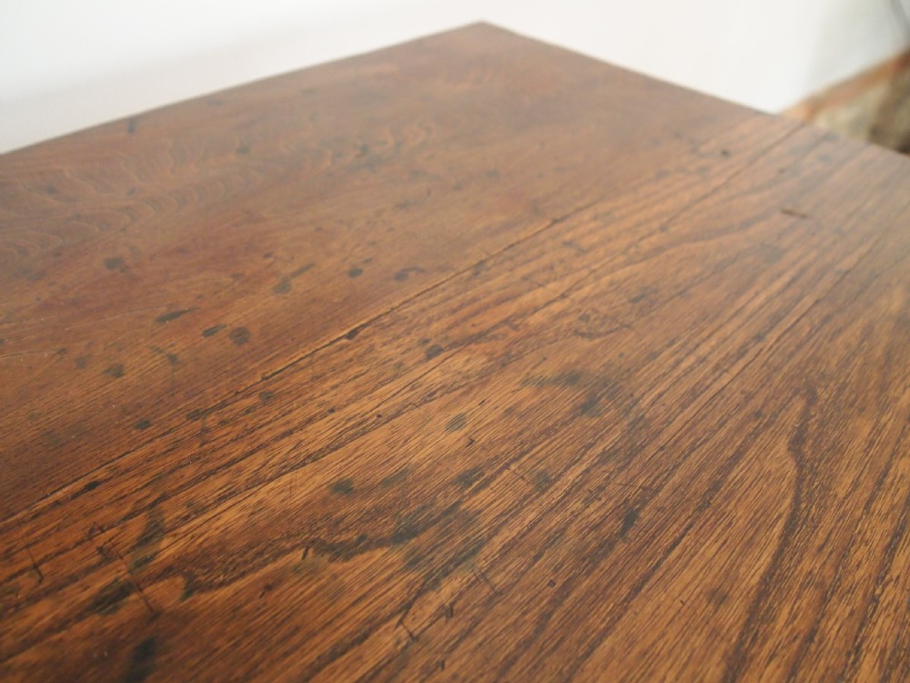Table side low boy hall lamp console George III Elm c1800 View IV