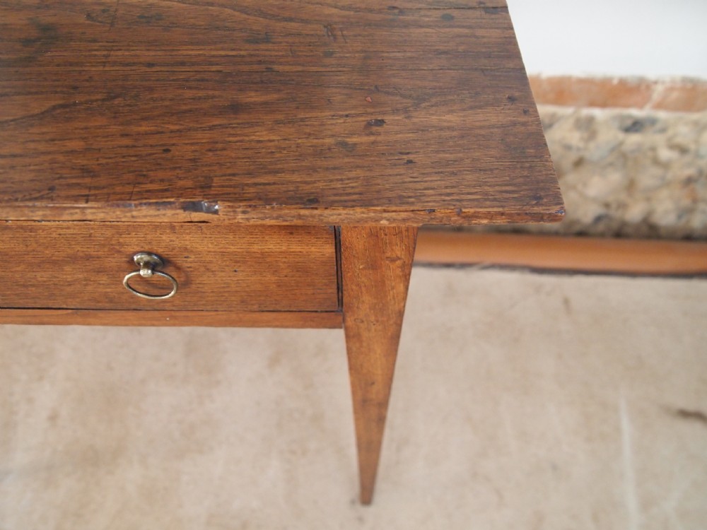 Table side low boy hall lamp console George III Elm c1800 View V