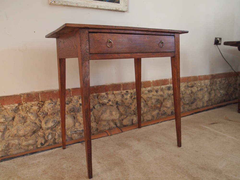 Table side low boy hall lamp console George III Elm c1800 View VIII