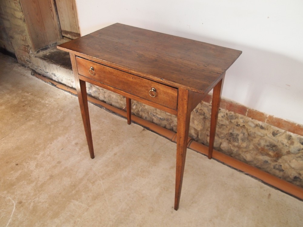 Table side low boy hall lamp console George III Elm c1800 View IX