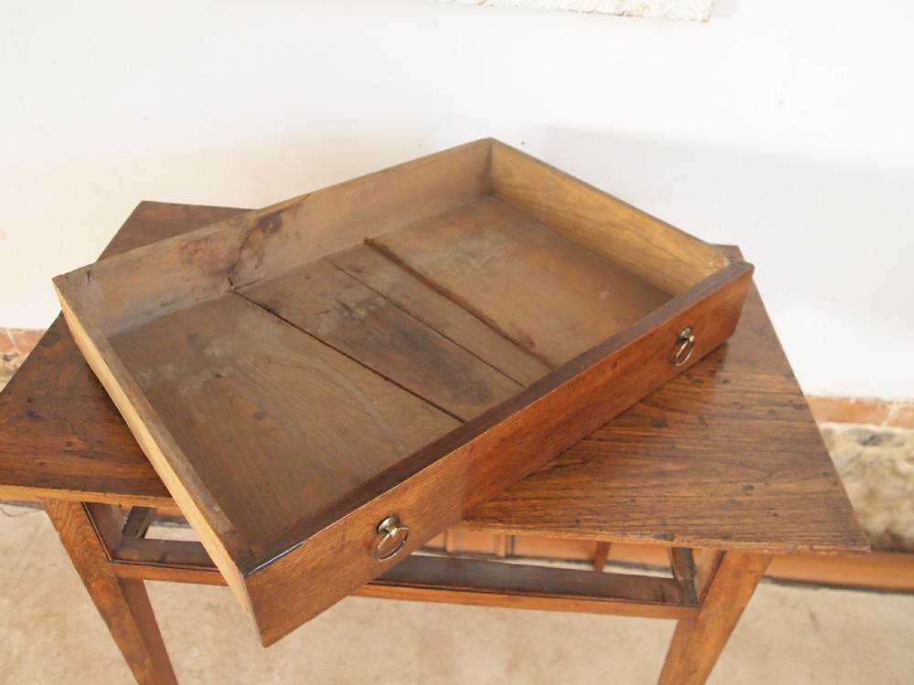 Table side low boy hall lamp console George III Elm c1800 View X