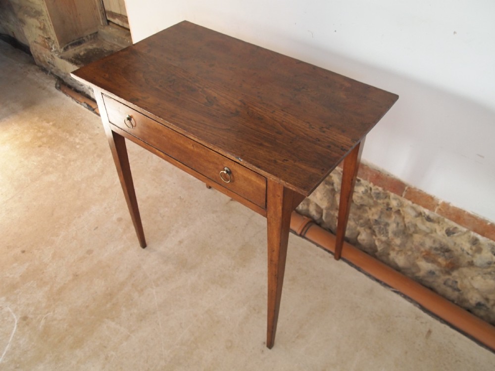 Table side low boy hall lamp console George III Elm c1800 View XI