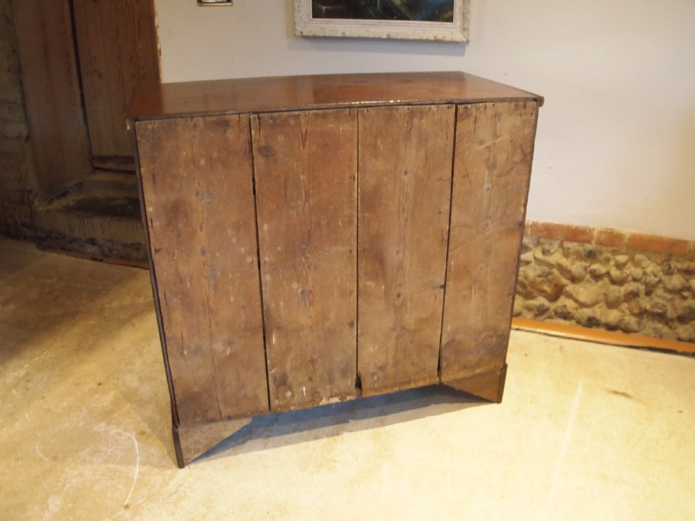 Chest of drawers rare small Elm George III c1800 View VI