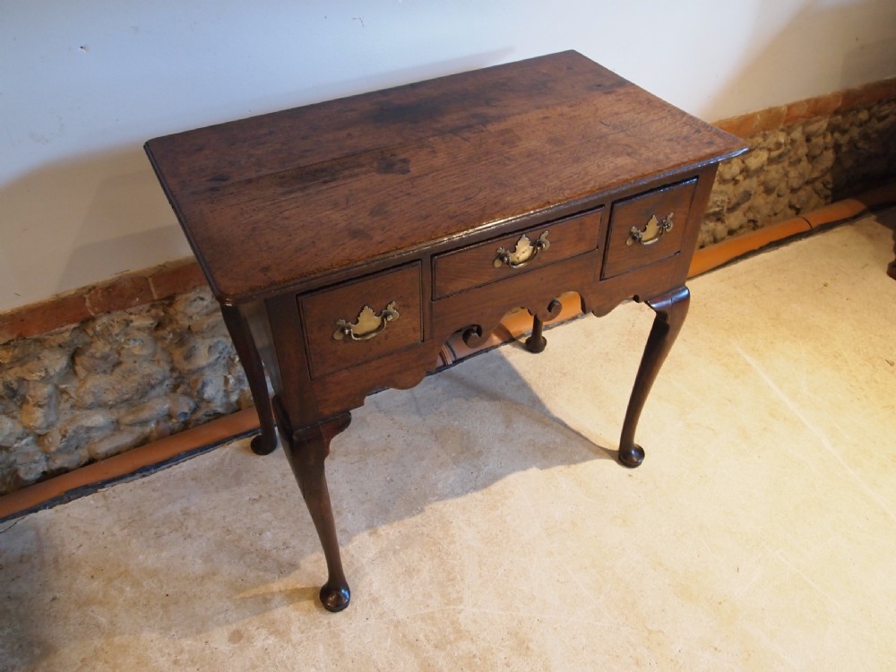 Table lowboy George II Oak c1760