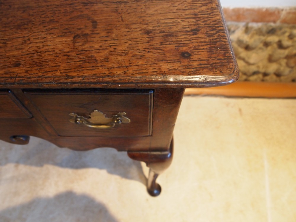Table lowboy George II Oak c1760 View V