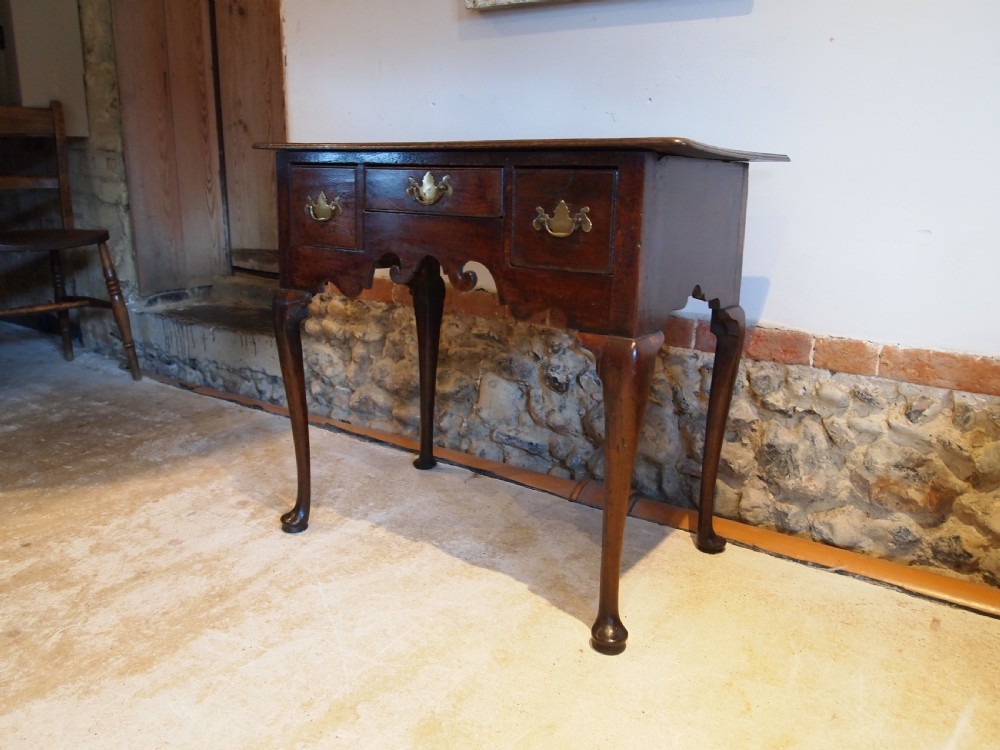 Table lowboy George II Oak c1760 View VI
