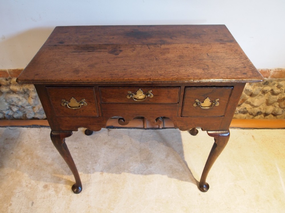 Table lowboy George II Oak c1760 View IX