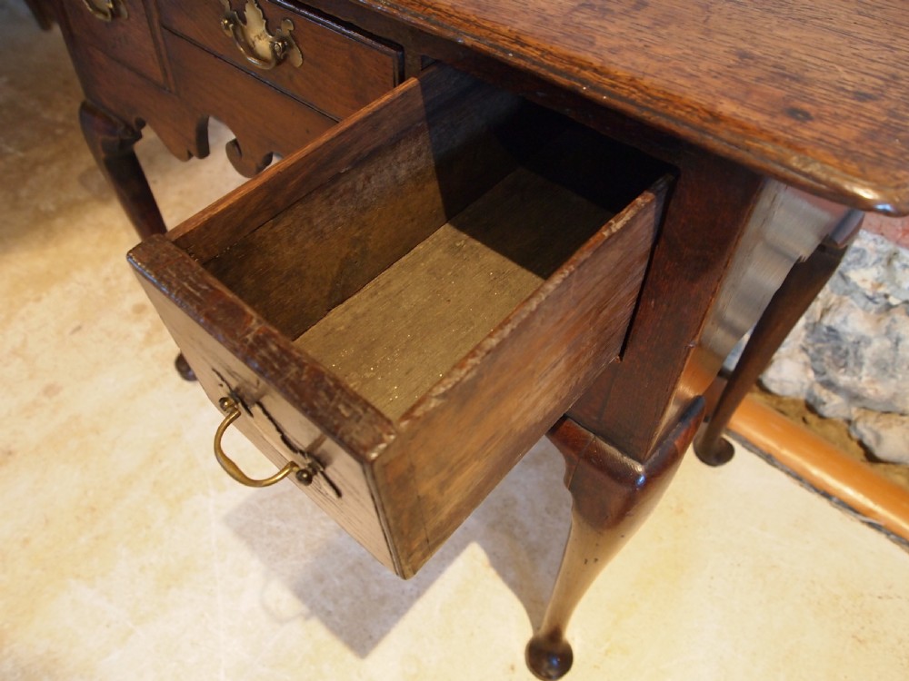 Table lowboy George II Oak c1760 View X