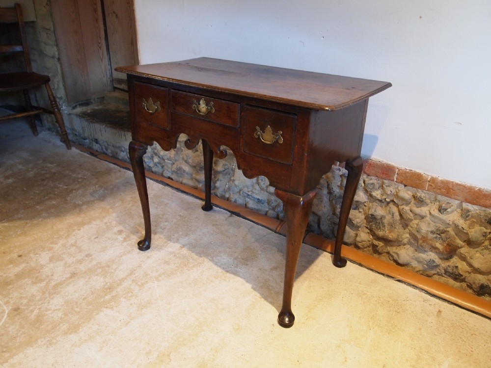 Table lowboy George II Oak c1760 View XII