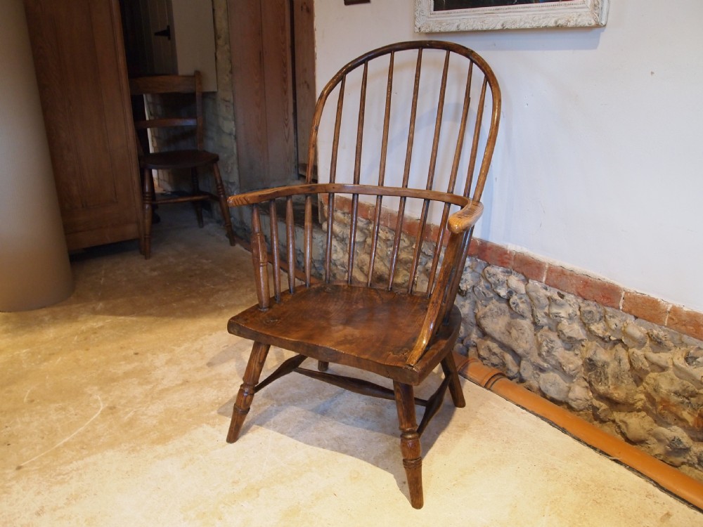 Chair stunning rare George III Windsor West country Yew Ash Elm c1780 View XIII