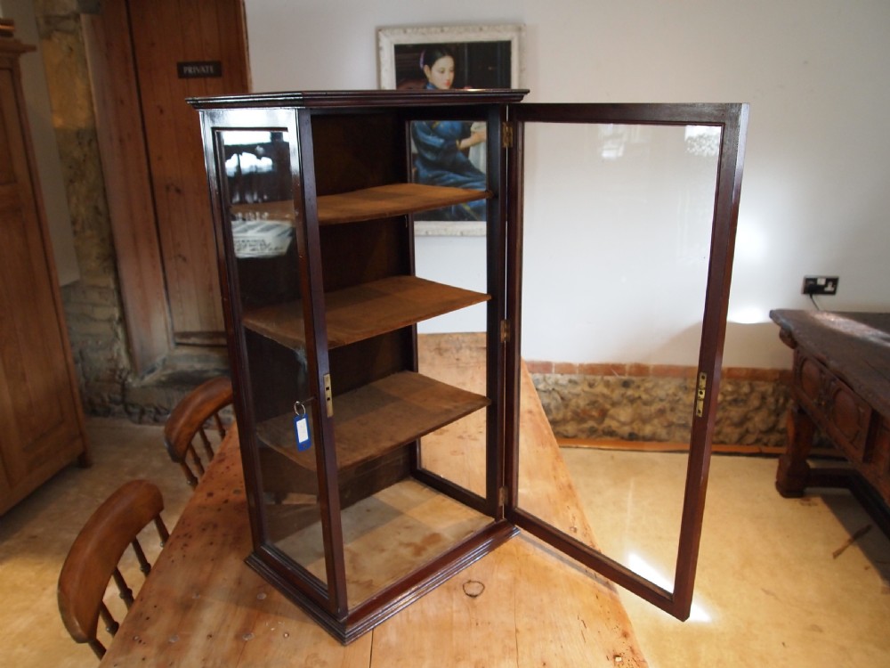 Cabinet shop display Victorian Mahogany John Sharpe Leicester c1890 View VIII