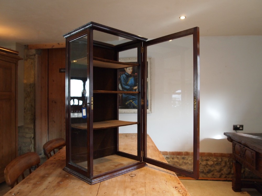Cabinet shop display Victorian Mahogany John Sharpe Leicester c1890 View XI