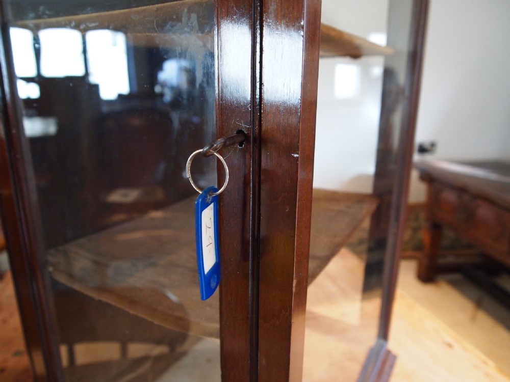 Cabinet shop display Victorian Mahogany John Sharpe Leicester c1890 View XIII