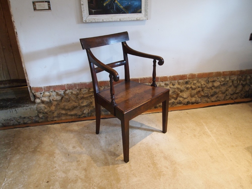 Chair Welsh Oak attributed to Wheeler Narberth c1850