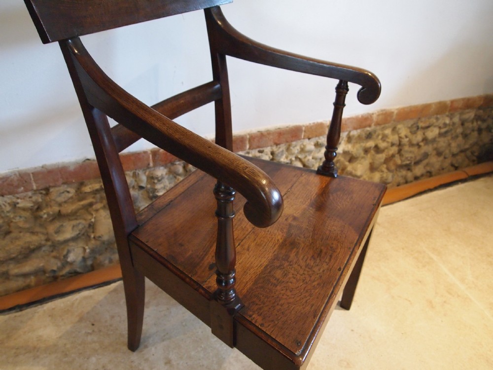 Chair Welsh Oak attributed to Wheeler Narberth c1850 View IX
