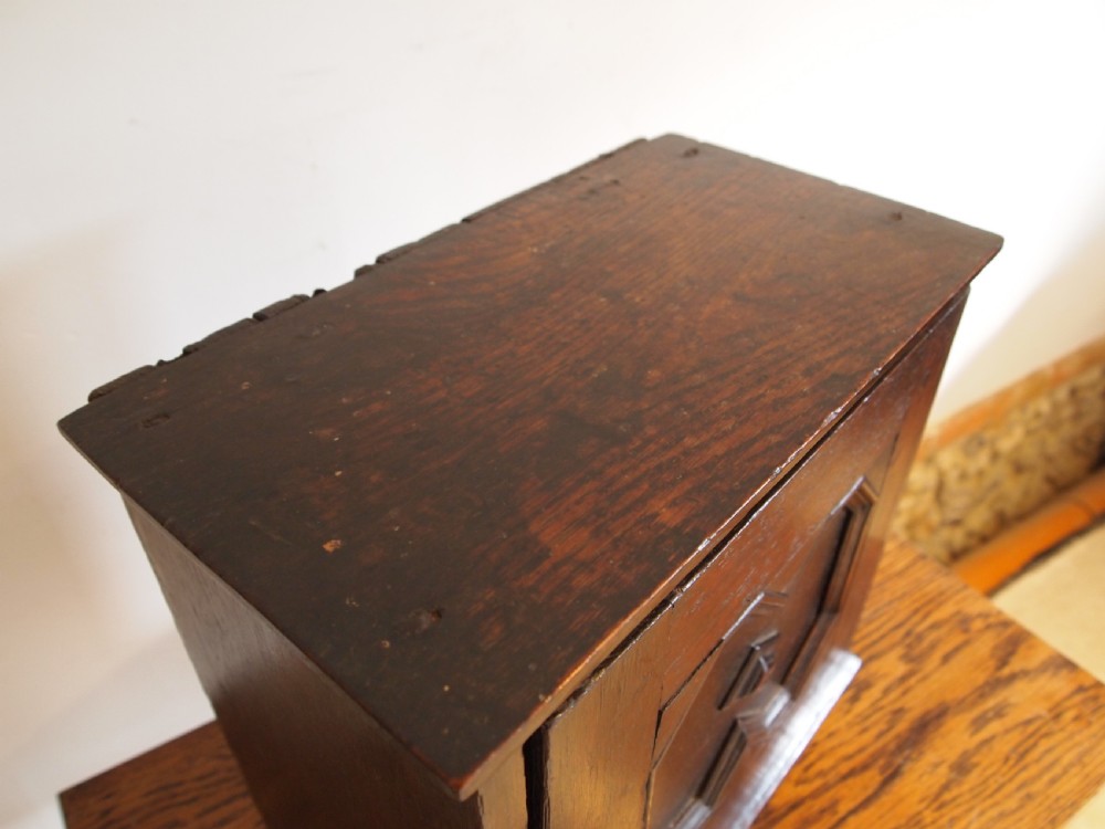 Cabinet cupboard Charles II Oak spice cabinet c1680 View III