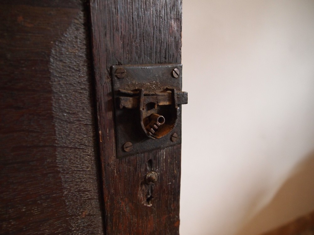 Cabinet cupboard Charles II Oak spice cabinet c1680 View IX