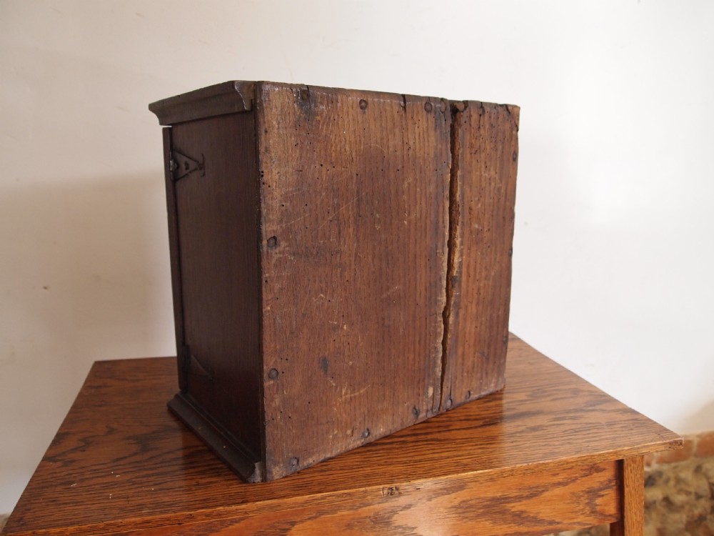 Cabinet cupboard Charles II Oak spice cabinet c1680 View XII