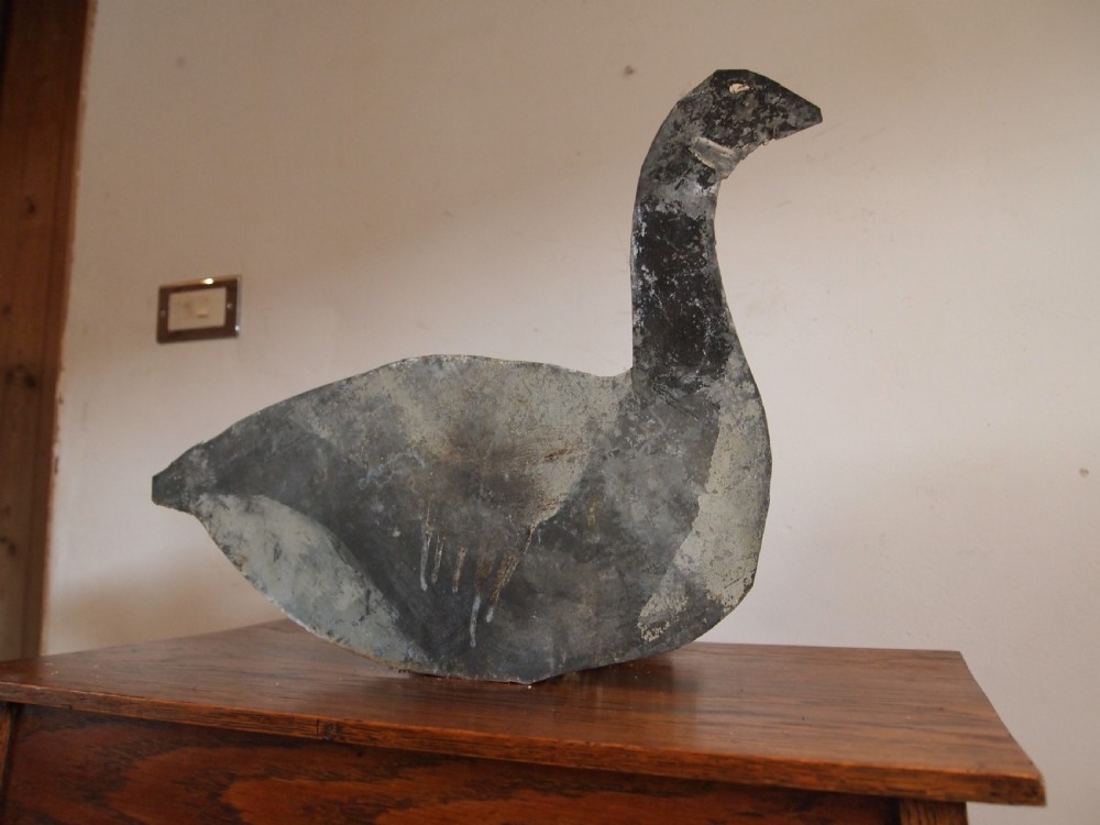 Decoy Goose American metal folk art Tripp city So Dakota c1920 View IV