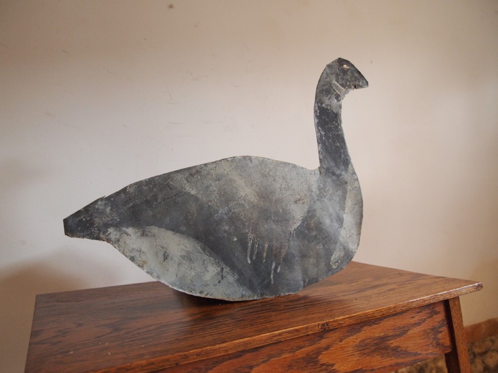 Decoy Goose American metal folk art Tripp city So Dakota c1920 View VI