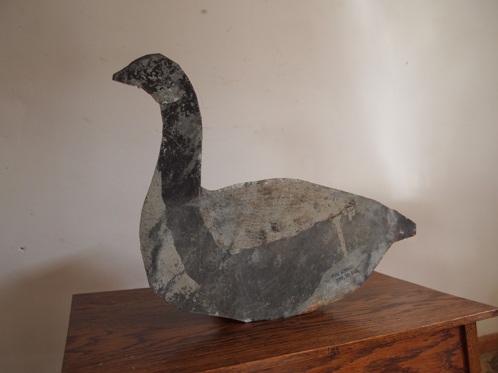 Decoy Goose American metal folk art Tripp city So Dakota c1920 View VII