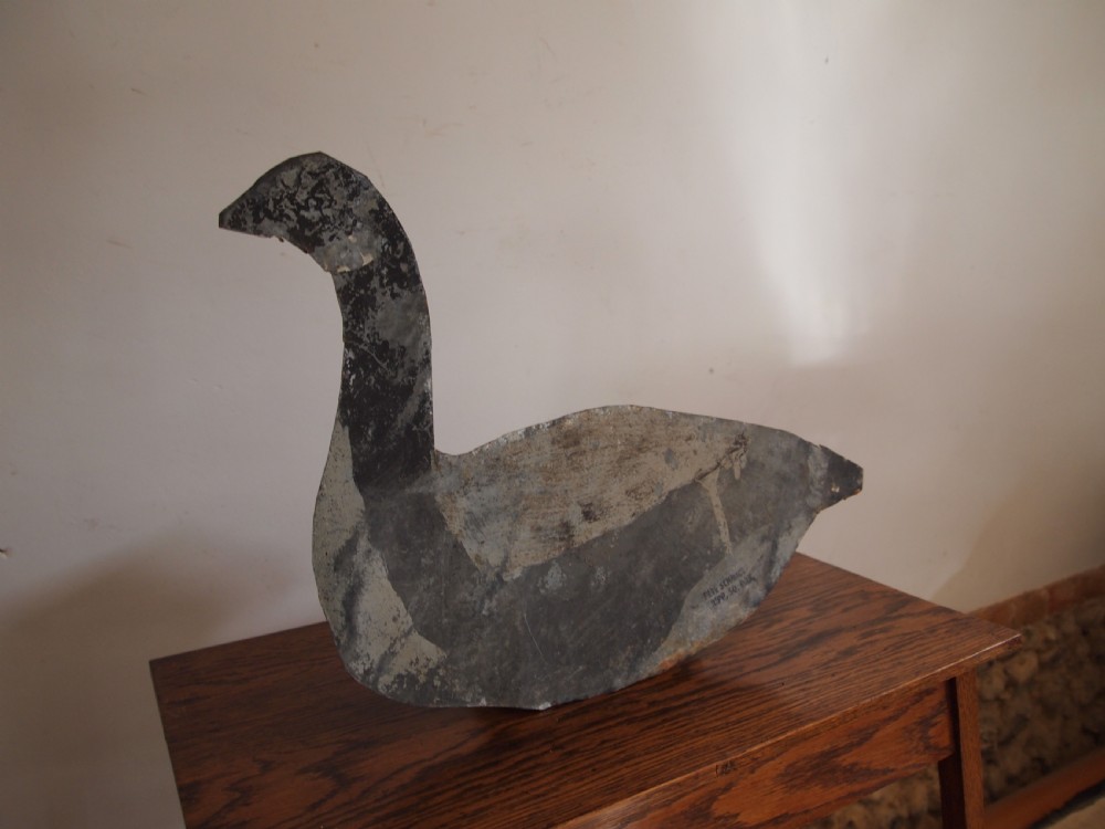 Decoy Goose American metal folk art Tripp city So Dakota c1920 View VIII