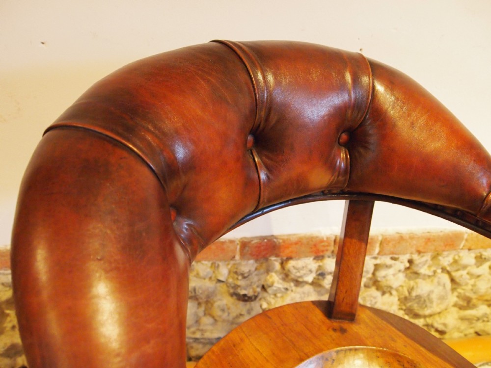 Chair stunning Victorian Elm desk or library chair c1860 View IX