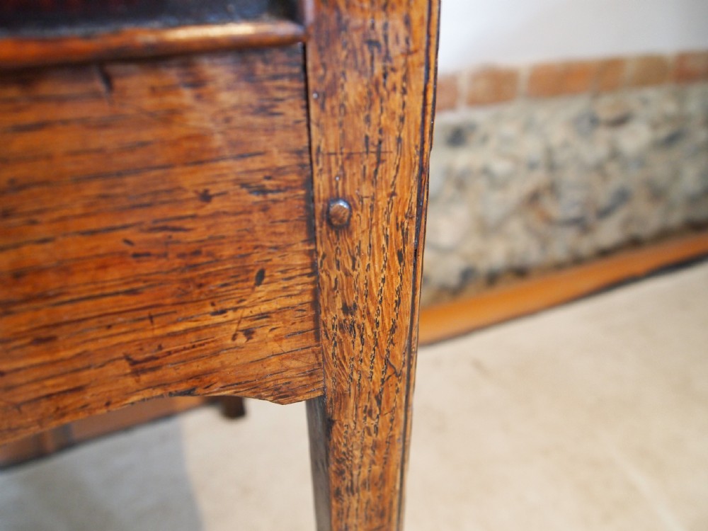 Table Lowboy Superb George III Oak Sheraton c1780 View VIII