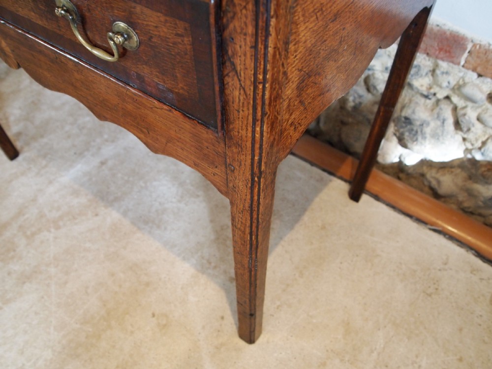Table Lowboy Superb George III Oak Sheraton c1780 View XI
